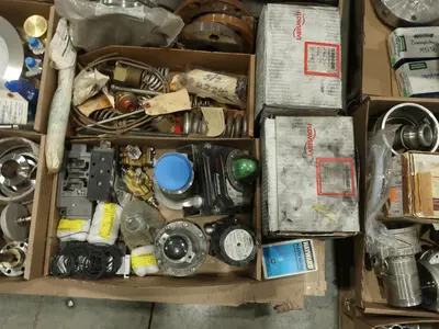3 PALLETS OF ASSORTED VALVE PARTS