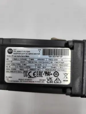 USED ALLEN-BRADLEY ALLEN BRADLEY VPL-B0631T-PJ12AA INVERTER DUTY AC SERVO MOTOR 168624 & THK SKR33 DIRECT MOTOR MOUNT