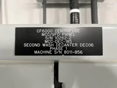 USED 2020 GEA WESTFALIA PROTEIN MASTER CF 6000