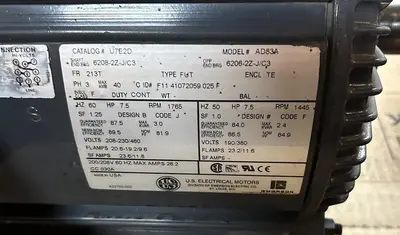 Used US MOTORS U7E2D Industrial Controls Ohio US | Surplus Asset Holdings #1364346