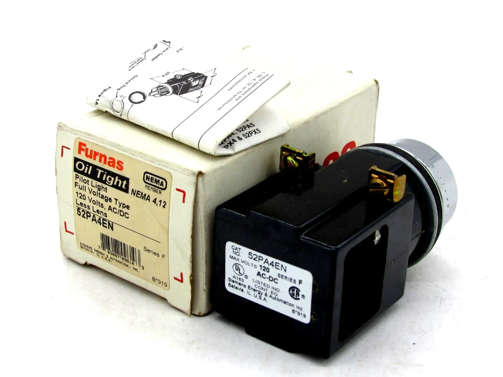 NEW FURNAS 52PA4EN PILOT LIGHT SERIES F