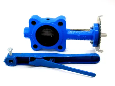 NEW MUELLER 02.0-88IHH41 BUTTERFLY VALVE W/LEVER HANDLE