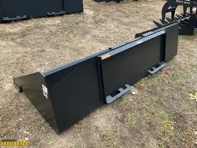 New Tomahawk 84” skid steer bucket, welded on high carbon cutting edge, skid steer quick attach