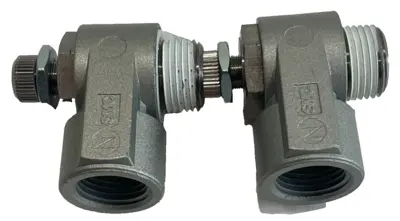 NEW LOT OF 2 SMC AS3200-N03-S FLOW CONTROL 3/8"NPT AS3200N03S