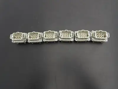 Epic 10190000 HB-E Male Connector Insert 6-Pin 16A 500V Lot of 6
