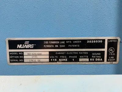 Used NUAIRE NU425600 Cabinets Ohio US | HGR 24 #1482464