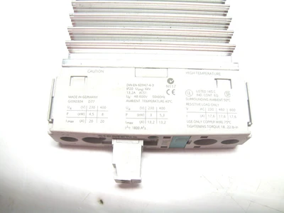Siemens 3RF2320-1AA45 Contactor Sirius Semiconductor 20 Amp, 600 Vac, 4-30 Vdc