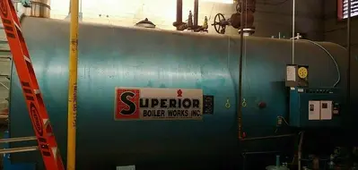2001 Superior boiler 400 HP 150 PSI fire tube boiler steam boiler