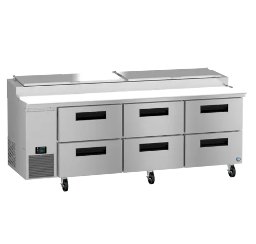 Hoshizaki PR93B-D6 93" Steelheart Pizza Prep Table w/ Refrigerated Base, 115v