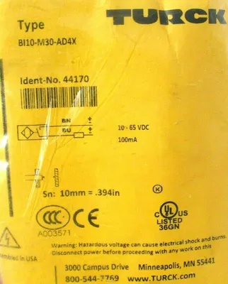 NEW TURCK BI10-M30-AD4X PROXIMITY SENSOR 44170 BI10M30AD4X
