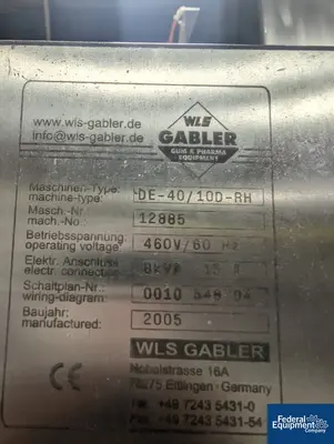 USED Gabler-KG WLS GABLER Mirrored Extruder System
