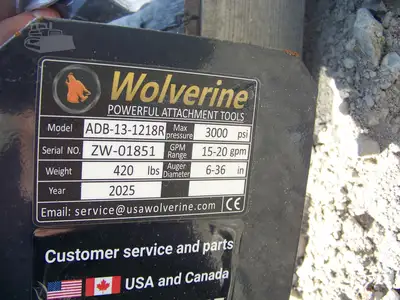 New | in-Stock 2025 WOLVERINE ABD-13-1218R Skid Augers Michigan US | NAS Sales #1557806