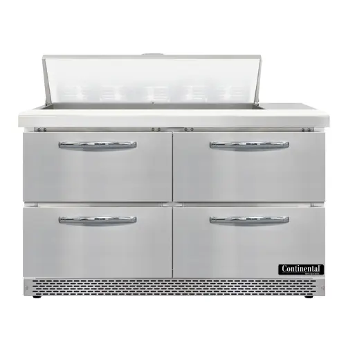 Continental D48N10-FB-D 48" Designer Line Sandwich/salad Prep Table W/ Refrigerated Base, 115v