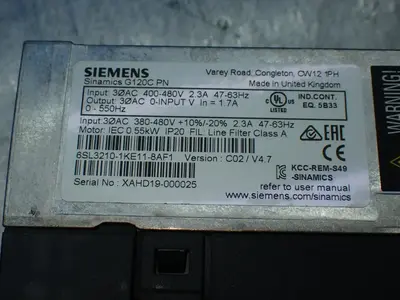 USED SIEMENS 6SL32101KE118AF1