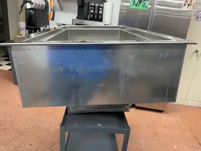 Used Wells Used Wells RCP-300 45" Drop-In Buffet Table Refrigerator insert with 3 Food Pan Capacity 120V Refrigerators Illinois US | Falcon Restaurant Supply #1376146