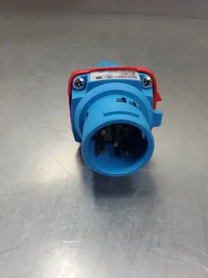 USED Marechal Meltric DSN20 20A Inlet Plug, 277/480VAC