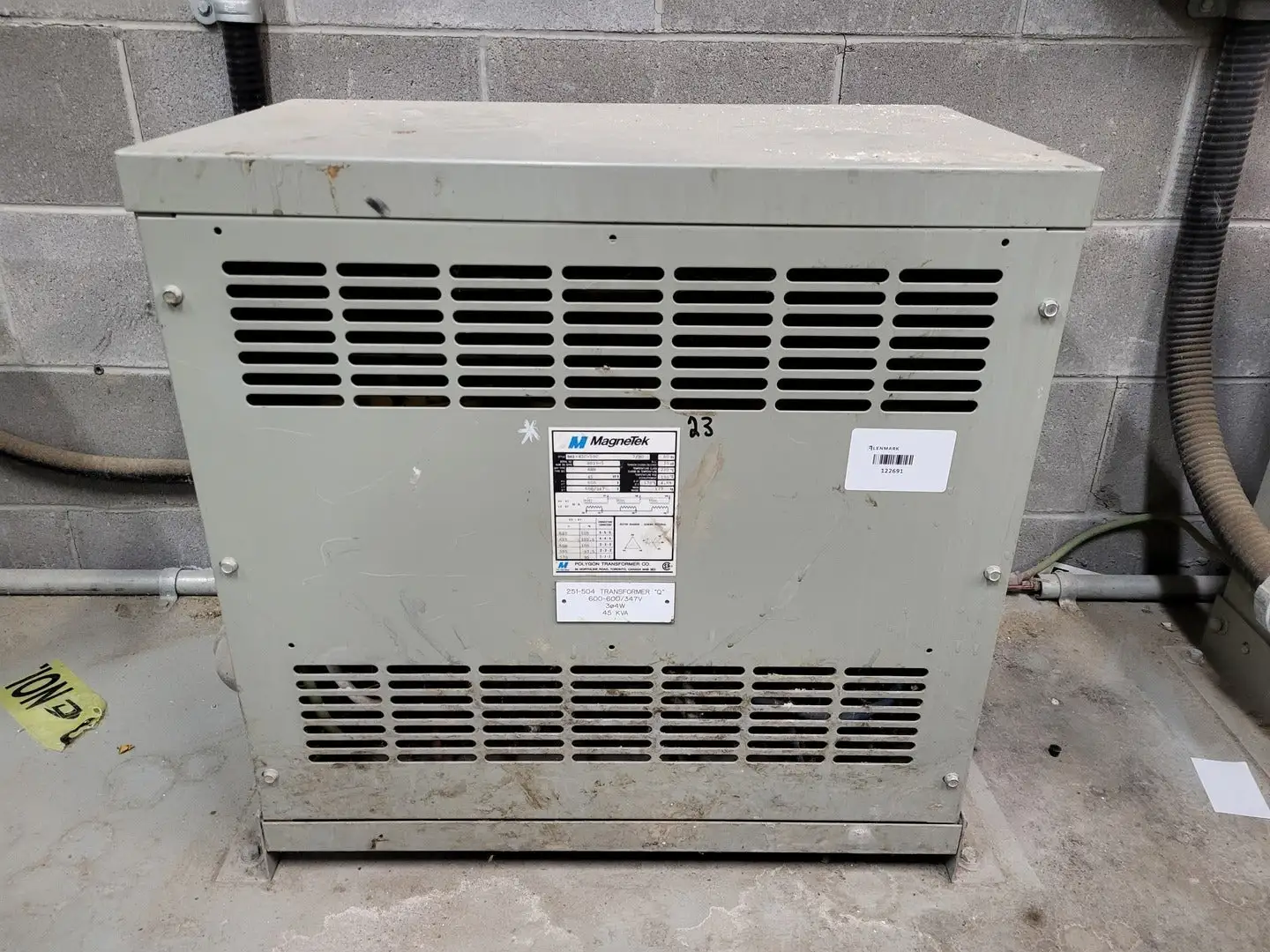 Used MAGNETEK 5H3-45C-59C Transformers British Columbia CA | Lenmark #265660