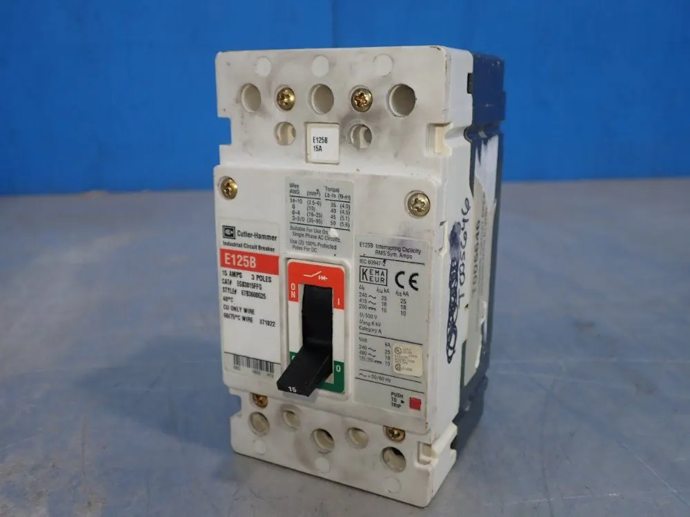 New | in-Stock CUTLER HAMMER EGB3015FFG Circuit Breakers | HGR 24 #731917