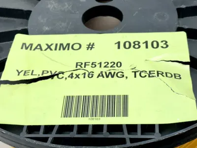 YEL,PVC,4X16,TCERDB | Turck  Reelfast Cable RF51220 23lb Spool - New Other