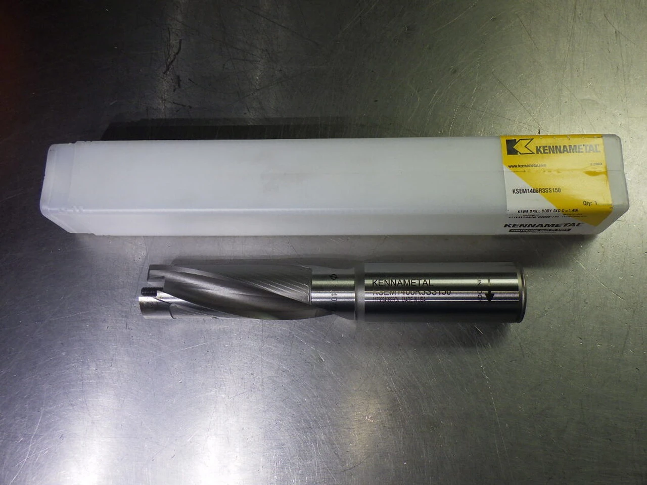 Kennametal 1.406" Coolant Thru 3xD Drill 1.5" Shank KSEM1406R3SS150 (LOC2296)