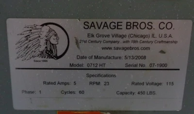 Used 2008 SAVAGE MFG. 0712 HT Bowl Lifts California US | BakeryEquipment.com #1554317
