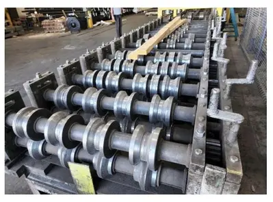 36” x 14-STAND ASC PANEL ROLL FORMING LINE WITH PRE-CUTOFF & MEASURING SYSTEM 6’ TO 42’ LONG