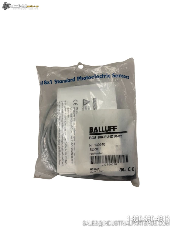 New | in-Stock BALLUFF BOS 18K-PU-ID10-02 Photoelectric Sensors Kentucky US | Industrial Parts R Us Inc. #884520