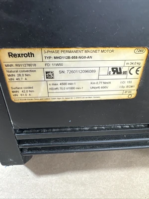 USED Rexroth MHD112B-058-NG0-AN