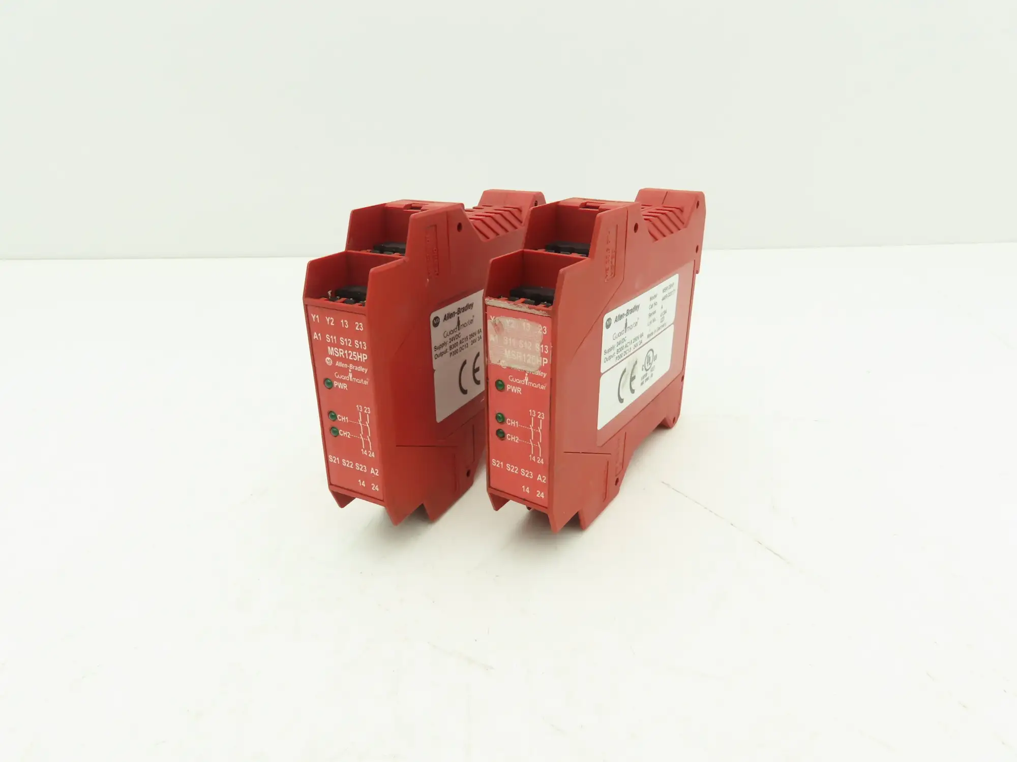 Allen Bradley 440R-D23171 Guardmaster MSR125HP Safety Relay Unit 24VDC Lot of 2