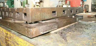 96" X 96" GIDDINGS & LEWIS ROTARY AIR LIFT TABLE: STOCK #10946