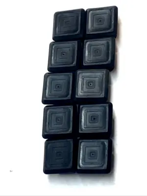USED CAPLUGS SQUARE TUBE FINISHING PLUG BLACK LOT OF 10