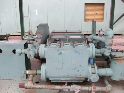 USED NATIONAL JWS-125, 3.5X5 TRIPLEX MUD PUMP PACKAGE