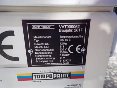Used TAMPO PRINT SIC 60 E Pad Printers | HGR 24 #742786