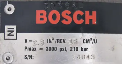 NEW BOSCH 0513600214 VARIABLE DISPLACEMENT VANE PUMP 0513R18C3VPV45SM21HYB05