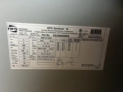 New | in-Stock HPS SG3A0030KB Miscellaneous Equipment (Electrical & Power) Ohio US | Surplus Asset Holdings #1542700