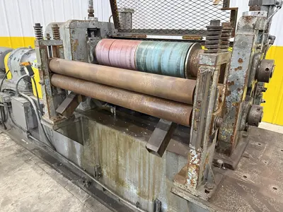 36”  YODER MODEL #M3 POWERED SLITTING HEAD w/ POWERED FEED & HOLD DOWN ROLLS : STOCK #22953