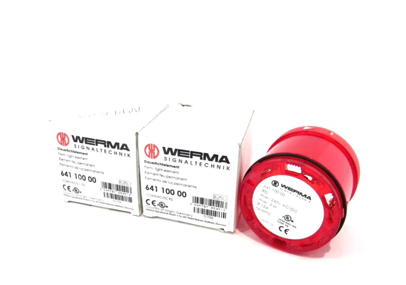 LOT OF 2 NEW WERMA 641 100 00 LIGHT ELEMENT 64110000