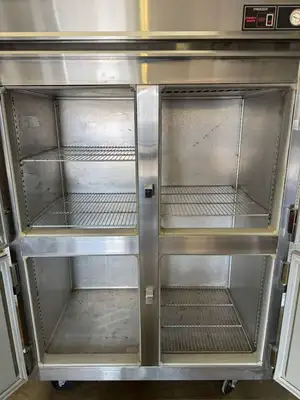 Used Victory Used Victory FA-2D-S7-HD Stainless 4 section Reach In Freezer - 115V Freezers Illinois US | Falcon Restaurant Supply #1373718