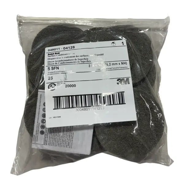 3M Scotch-Brite 3" Surface Conditioning Discs NH Silicon Carbide Super Fine 25PK