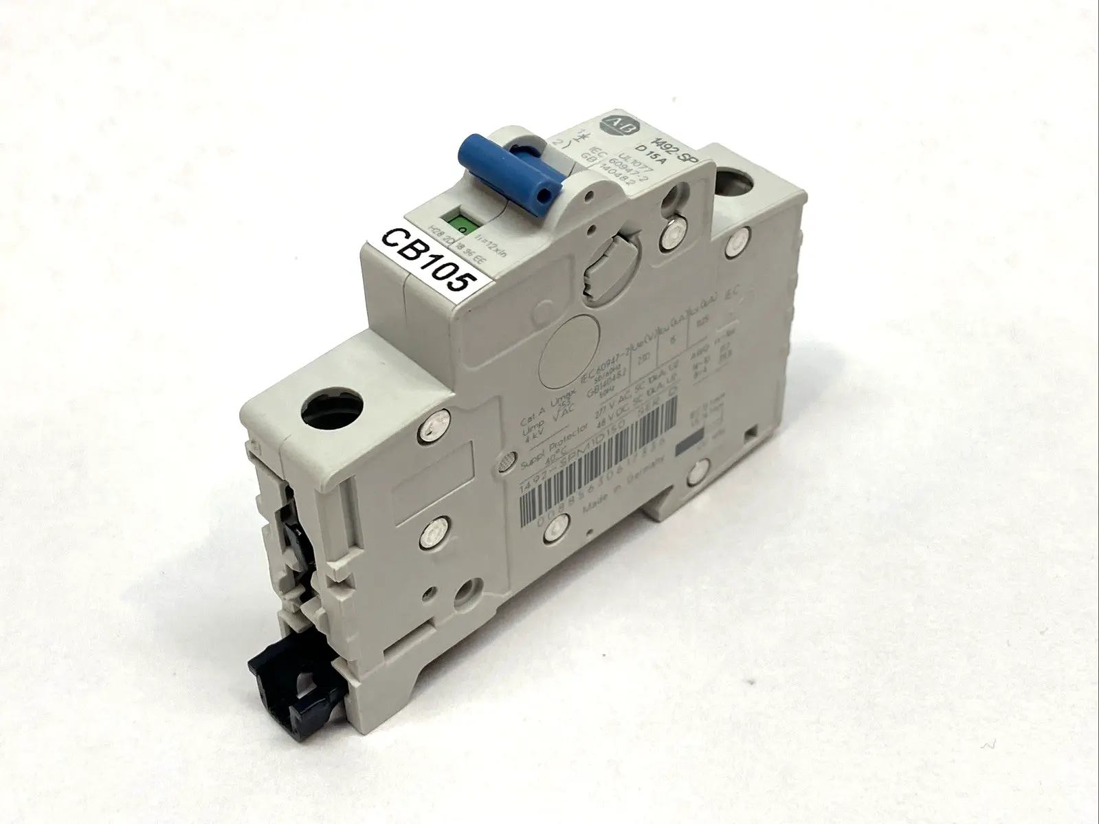USED ALLEN-BRADLEY SERIES D 15A CIRCUIT BREAKER