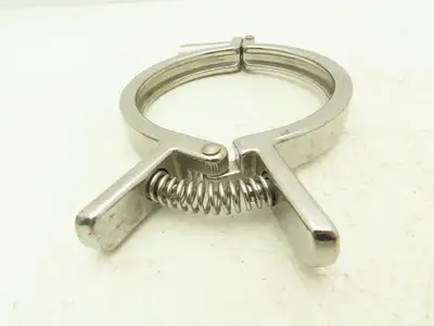 SCC 13MHHMQ-400 Sanitary Squeeze Clamp 4" Pipe With 4.8" Flange Lot of 4