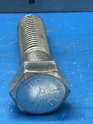 (40) NEW 1-1/8-7 x 4 Hex Cap Screws ZN-BLUE Grade 5 Fast Shipping! + Warranty