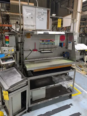 (2) Visual Inspection Tables W/ (2) Touchscreen Modules & (2) Acer Monitors