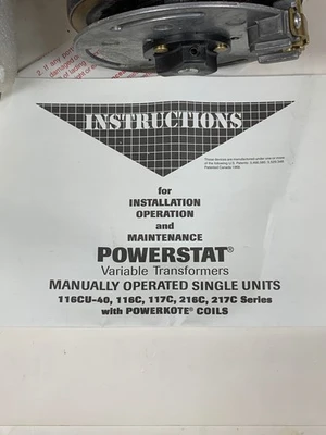 NEW SUPERIOR ELECTRIC 216CU