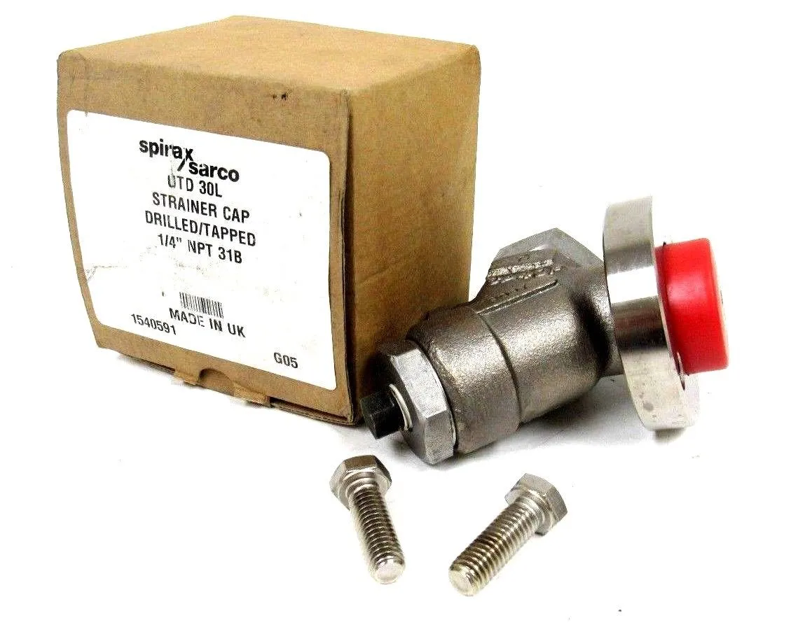 NEW SPIRAX SARCO UTD30L STRAINER CAP 1/4" NPT 31B L03/DR 1540591