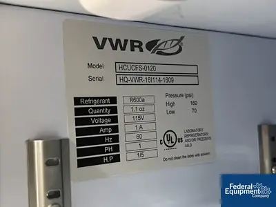 USED VWR 1.5 Cu Ft VWR Countertop Freezer, Model HCUCSS-0120