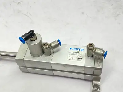 USED FESTO COMPACT PNEUMATIC CYLINDER 20MM BORE 30MM STROKE