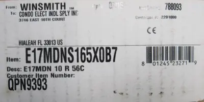 NEW WINSMITH E17MDNS165X0B7 GEAR REDUCER QPN9393 10:1