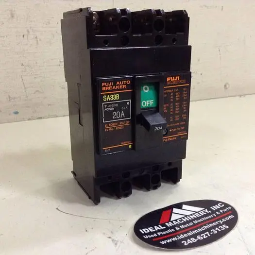 Used FUJI ELECTRIC SA33B-20 Circuit Breakers Michigan US | Ideal Machinery #602891
