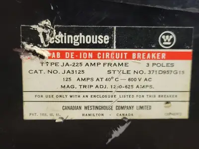USED WESTINGHOUSE JA3125
